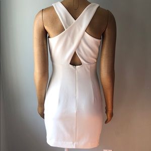 White Dress Criss-Cross Back